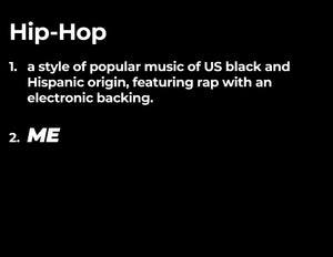 Definition Collection: “HipHop”