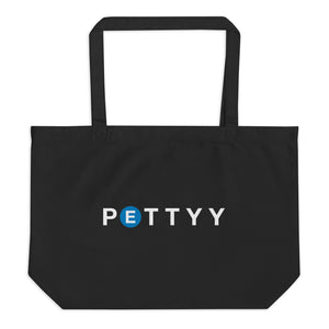 PETTYY (E Train) Large organic tote bag
