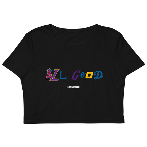 The Combine "All Good"  ( L.A. Love) Organic Crop Top